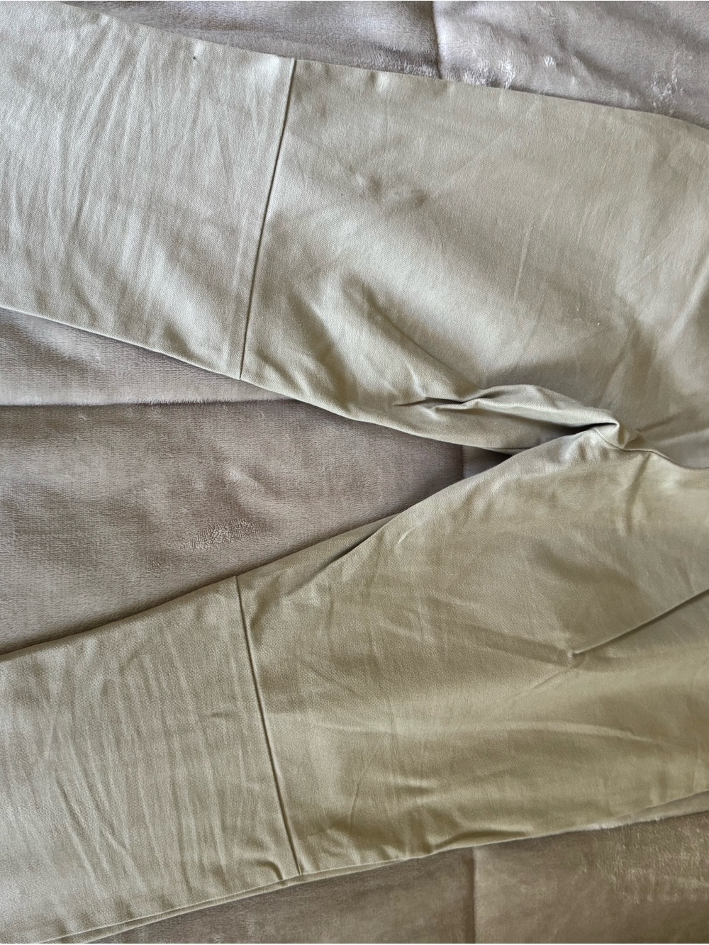 Women Khaki Stretch Slim Pants